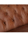 Canapé  chesterfield Rima en cuir marron