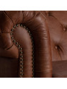 Canapé  chesterfield Rima en cuir marron