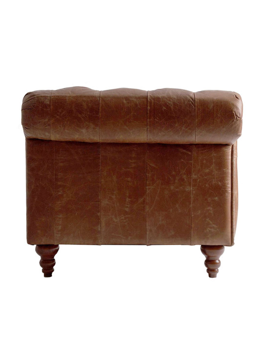 Canapé  chesterfield Rima en cuir marron