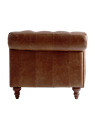 Canapé  chesterfield Rima en cuir marron