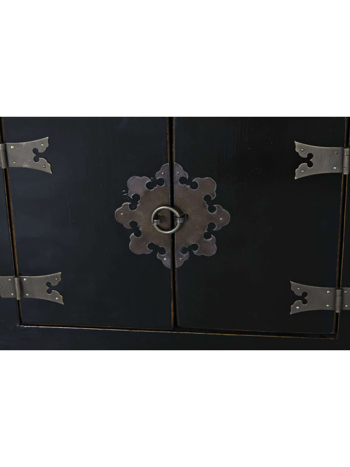 Console Sanya en bois d’orme noire