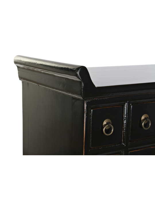 Console Sanya en bois d’orme noire