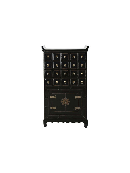 Console Sanya en bois d’orme noire