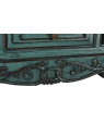 Console turquoise Coloane en bois d’orme