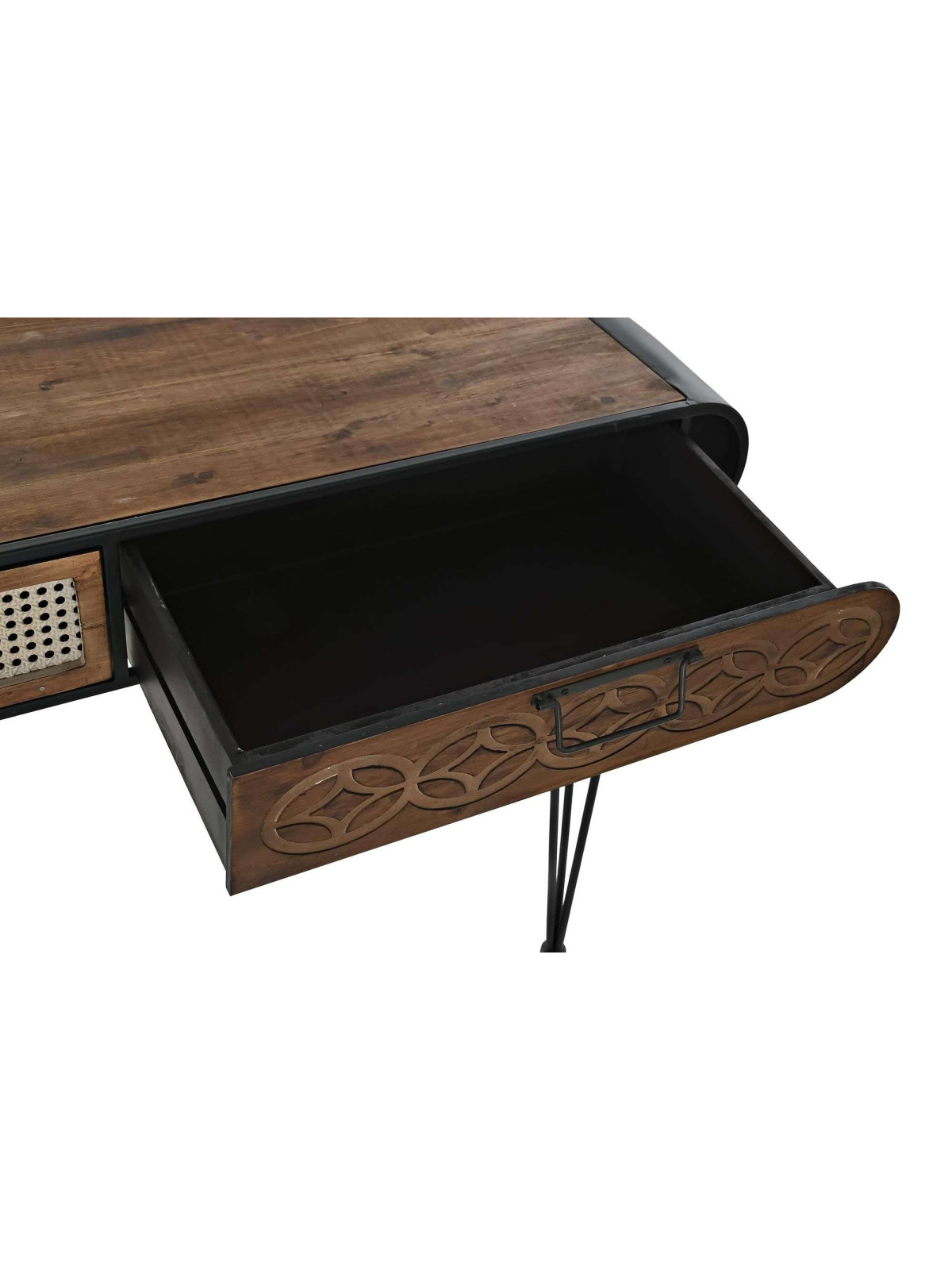 Console design en bois de sapin