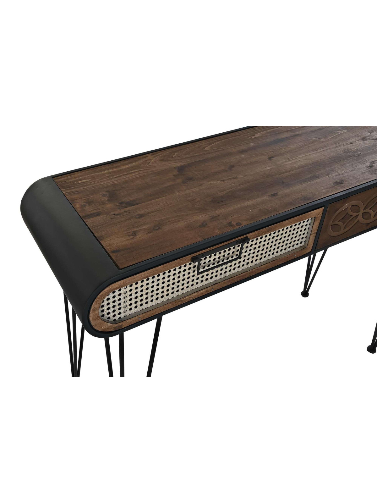 Console design en bois de sapin