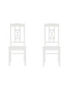 Set de 2 chaises Williston en bois blanc