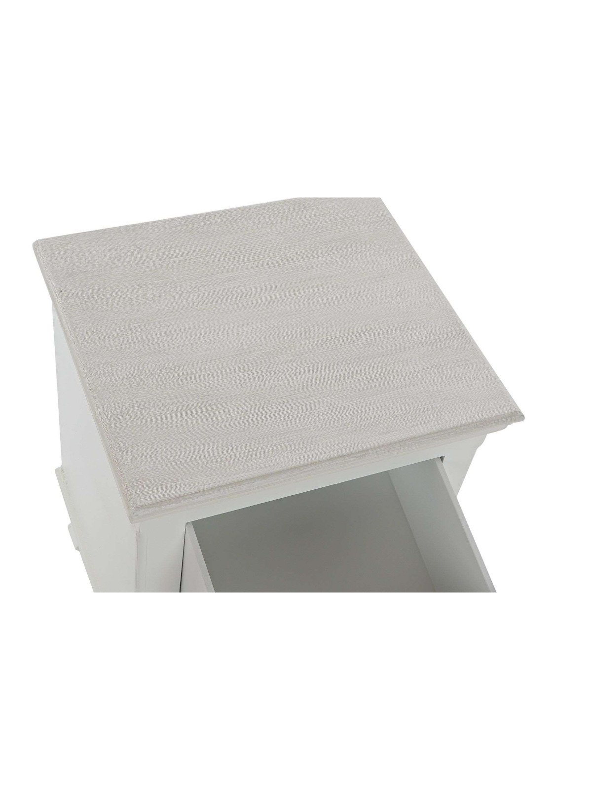 Table de chevet en bois blanc Galan