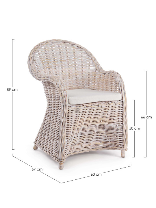 Fauteuil Martin blanc