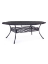 Table Ivrea ovale noire