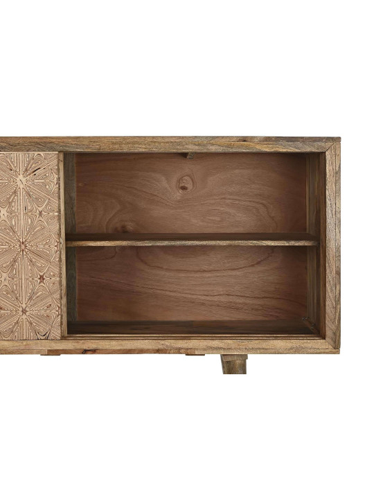 Buffet en bois de bouleau sculpté