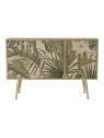 Buffet en bois motif tropical