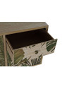 Buffet en bois motif tropical