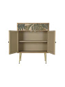 Buffet en bois motif tropical