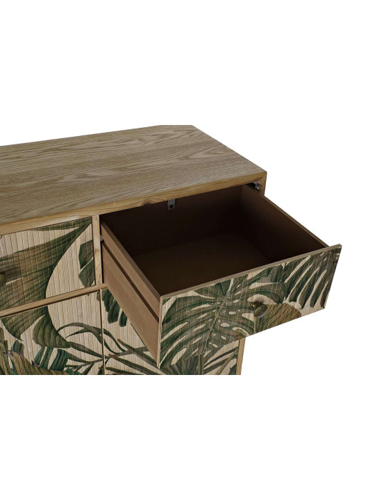 Buffet en bois motif tropical