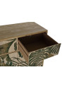 Buffet en bois motif tropical