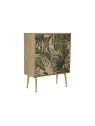 Buffet en bois motif tropical