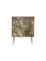 Buffet en bois motif tropical