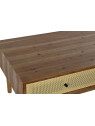 Table basse Millau bois et cannage en rotin