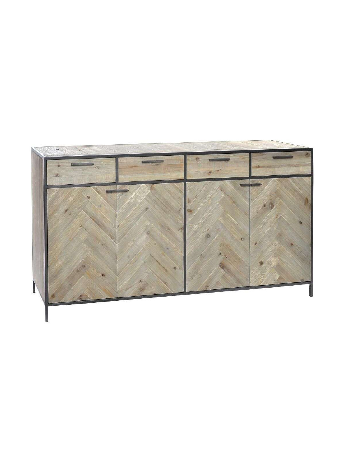 Armoire chevron en bois