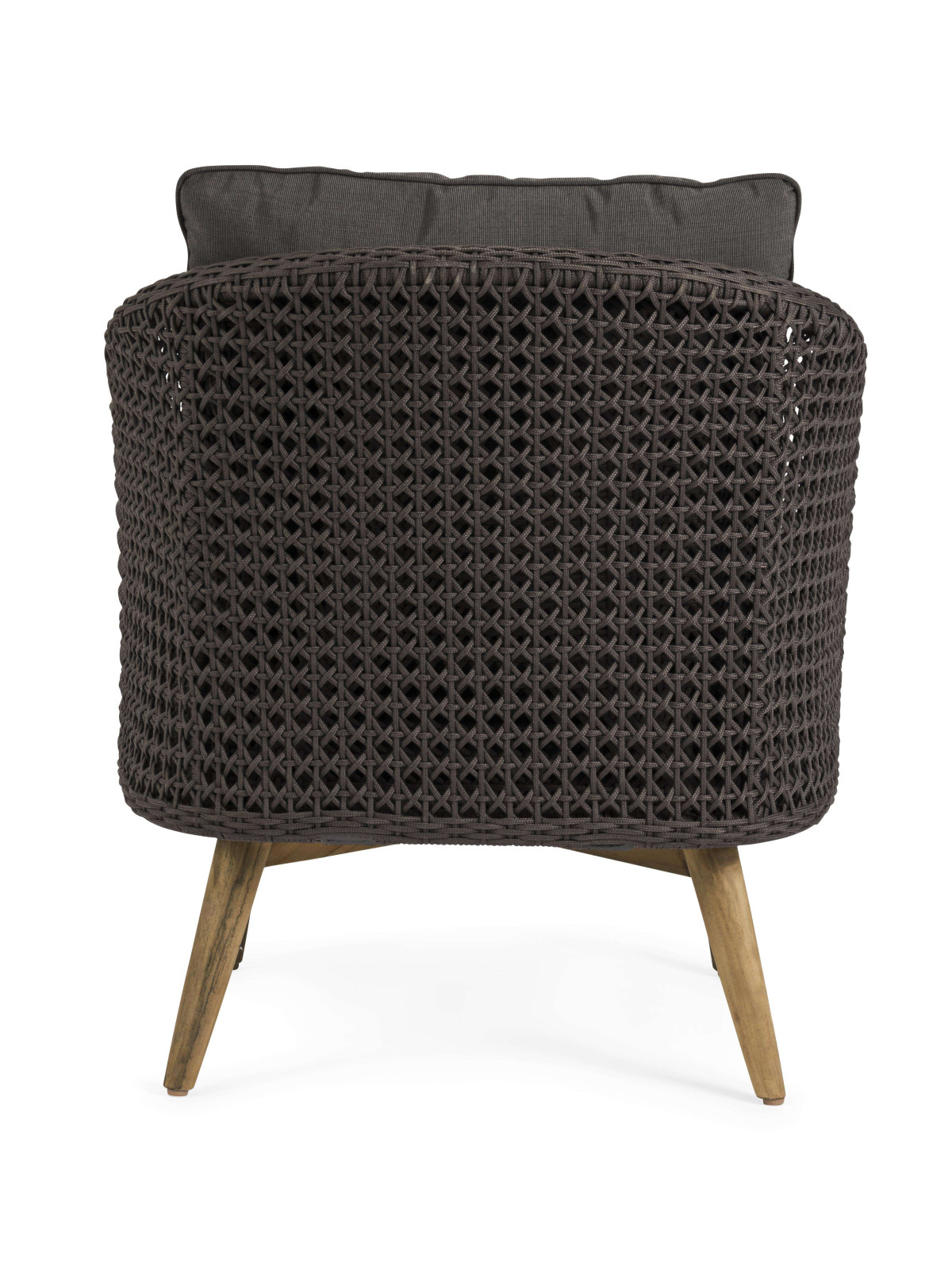 Fauteuil Ninfa en teck noir