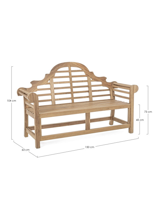 Banc Veradero 2 places en teck