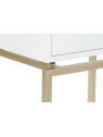 Table de chevet blanche contemporaine Naxos