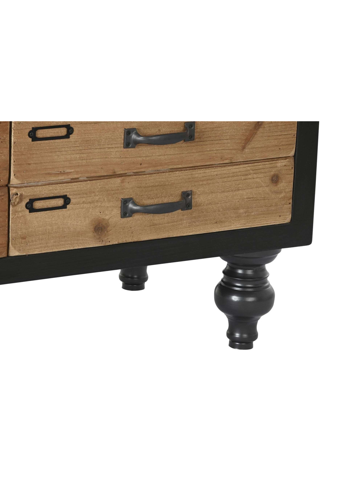 Commode multi tiroirs Sermano en bois