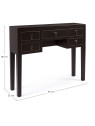 Console 5 tiroirs Pechino noire