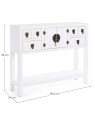 Console 2 portes 6 tiroirs Pechino