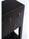 Console 2 portes 6 tiroirs Pechino noire