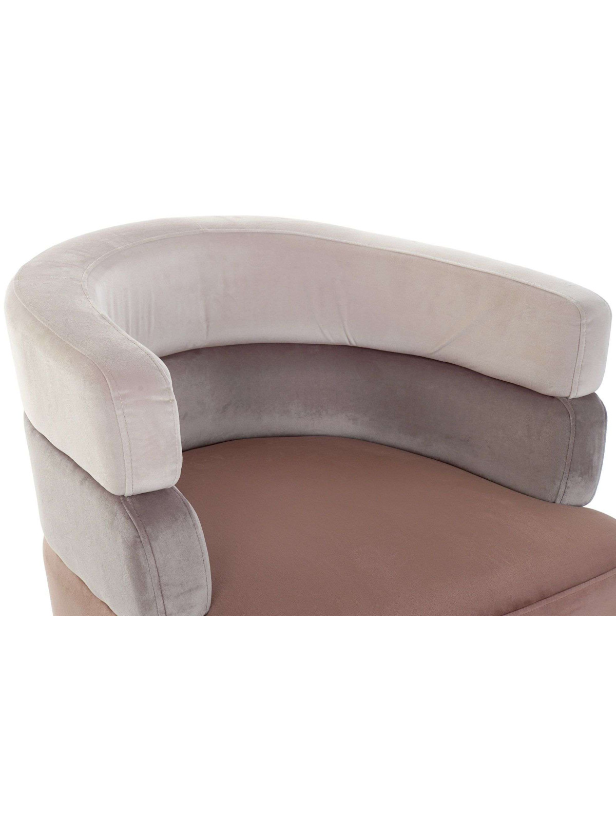 Fauteuil design velours rose