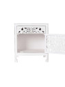 Table de chevet blanche Loktak