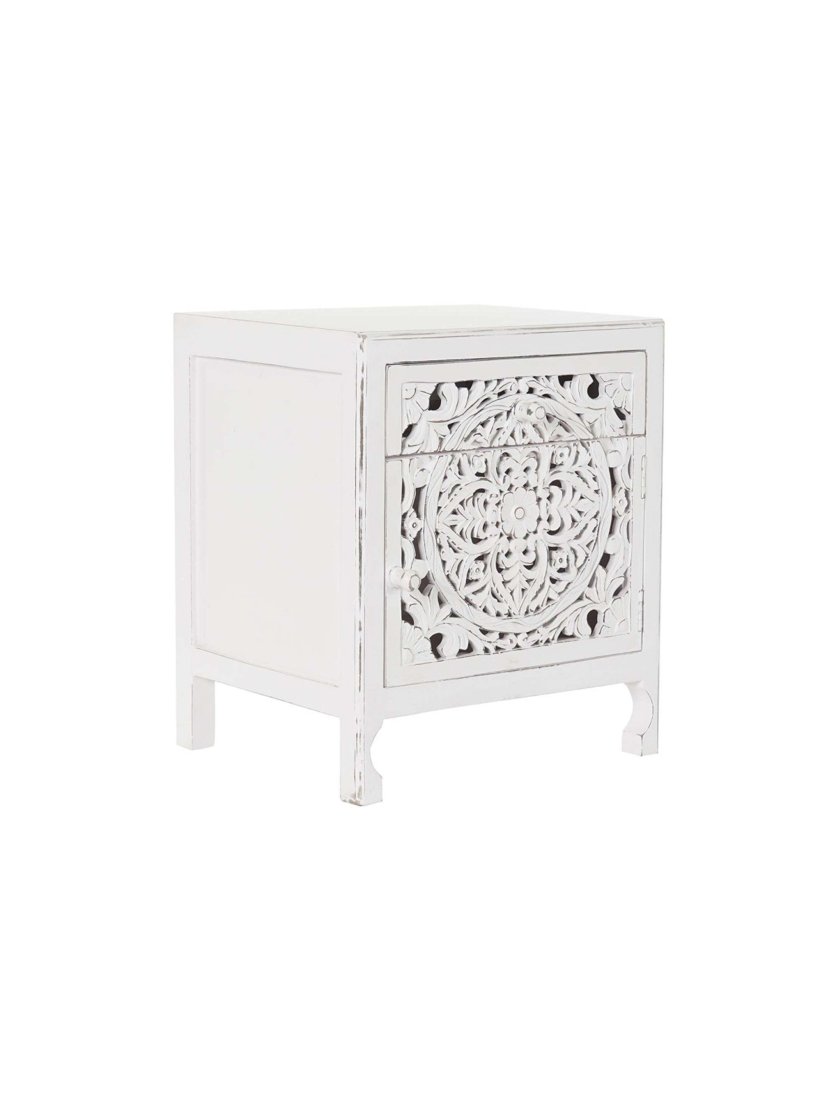 Table de chevet blanche Loktak