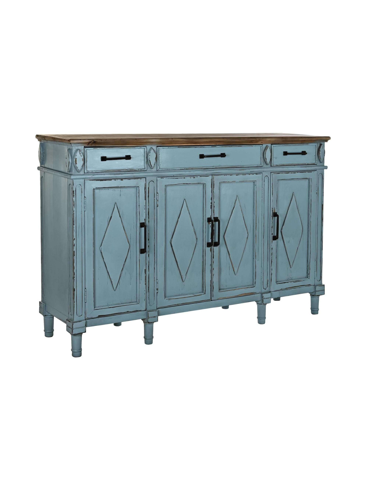 Buffet en bois bleu