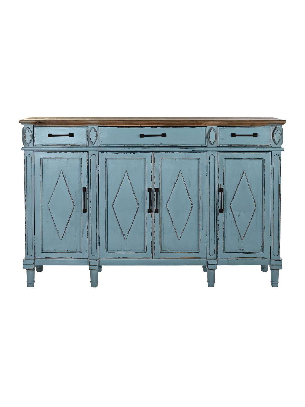 Buffet en bois bleu