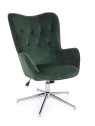 Fauteuil Farida velours vert