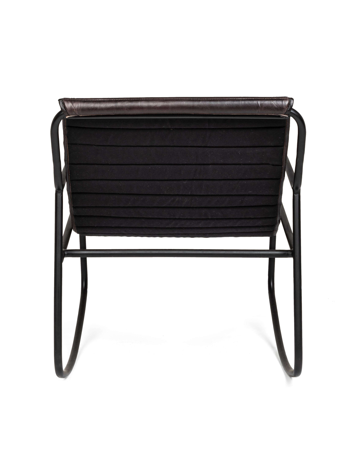 Fauteuil Karisma en cuir noir