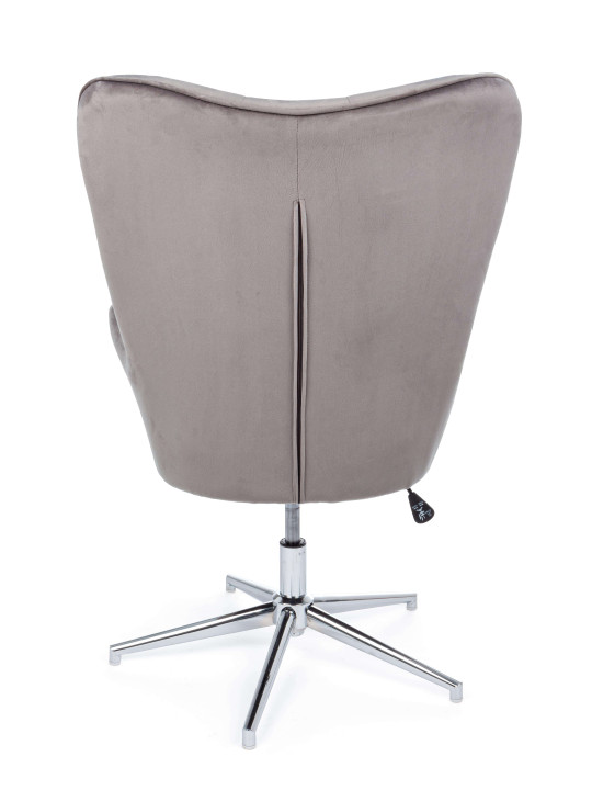 Fauteuil Farida velours gris