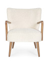 Fauteuil Mortiz Palm blanc