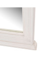 Miroir blanc Resia en bois de bayur