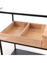 Console Lilo en bois et verre