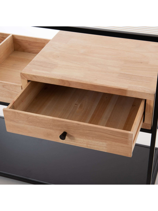 Console Lilo en bois et verre