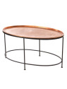 Table basse ovale cuivre  Amadeus