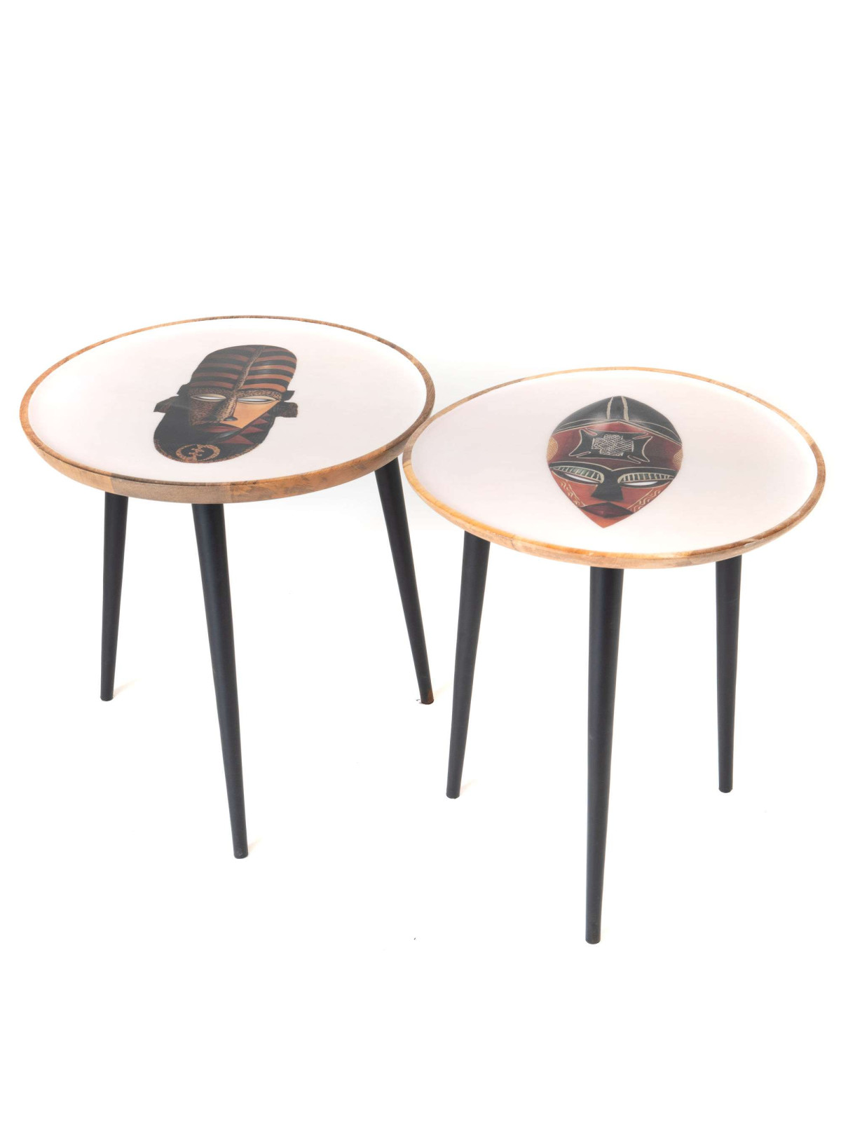 Set de 2 tables basses Totem Amadeus