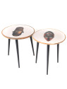 Set de 2 tables basses Totem Amadeus