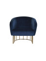 Fauteuil Dania bleu marine