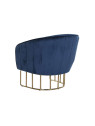 Fauteuil Dania bleu marine