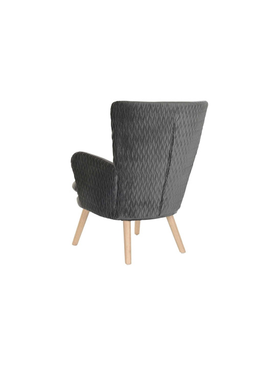 Fauteuil gris Théa