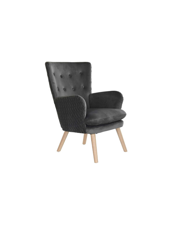 Fauteuil gris Théa